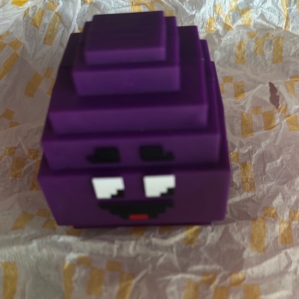 Minecraft grimace movie toy Macdonalds